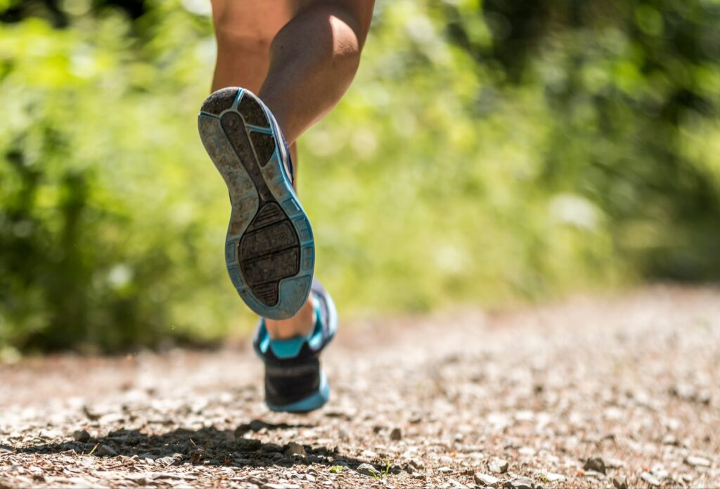 Jogger in der freien Natur